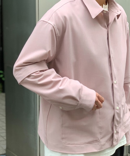 Toironier（トワロニエ）の「Toironier/トワロニエ/2WAY（シャツ/ブラウス・メンズ・ラベンダー/ベビーピンク・FREE）」の16枚目の写真