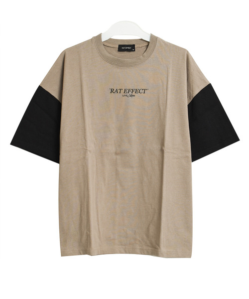 RAT EFFECT(ラットエフェクト)の「バックビッグロゴTシャツ(Tシャツ/カットソー・キッズ・チャコールグレー/ブラック/ベージュ/ライトグレー/パープル・140/120/150/130/160)」の19枚目の写真