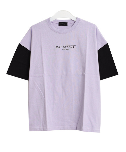 RAT EFFECT(ラットエフェクト)の「バックビッグロゴTシャツ(Tシャツ/カットソー・キッズ・チャコールグレー/ブラック/ベージュ/ライトグレー/パープル・140/120/150/130/160)」の21枚目の写真