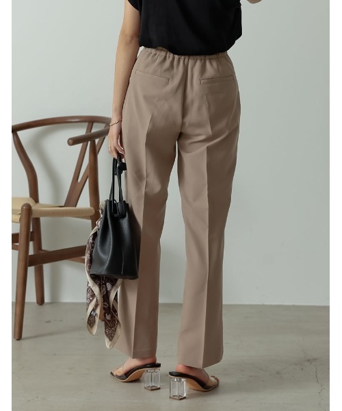 Re:EDIT（リエディ）の「リサイクルカットツイルセミフレアスラックスパンツ（スラックス・レディース・ブラック/アイボリー/オレンジ/ベージュ・SMALL/MEDIUM/LARGE/SHORT/TALL）」の21枚目の写真