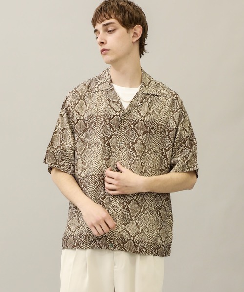 jieda 半袖シャツ　EX.PYTHON PATTERN S/S SH Jieda（ジエダ）の「【jieda】EX.PYTHON PATTERN S/S SH（シャツ