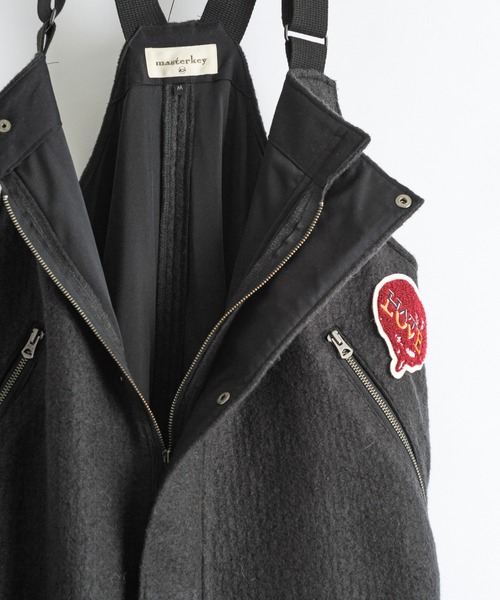 masterkey（マスターキー）の「masterkey マスターキー / DIRECTOR ウールサロペット オーバーオール / MK22A-P-16（サロペット/オーバーオール・メンズ・サンドベージュ/グレー/ブラック・1/2）」の11枚目の写真