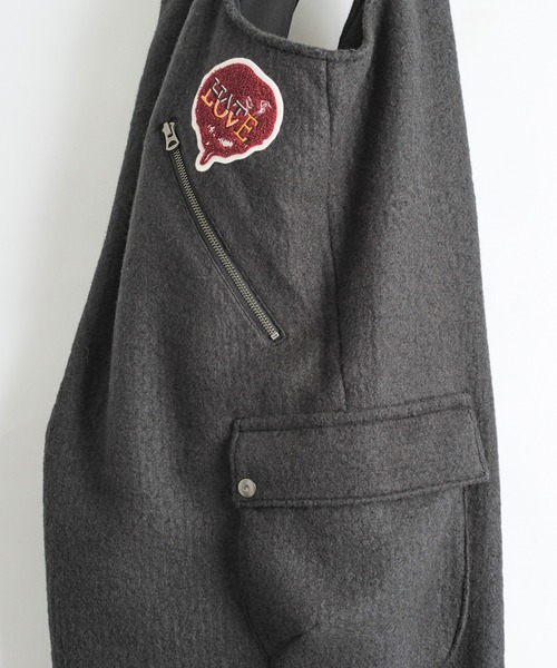 masterkey（マスターキー）の「masterkey マスターキー / DIRECTOR ウールサロペット オーバーオール / MK22A-P-16（サロペット/オーバーオール・メンズ・サンドベージュ/グレー/ブラック・1/2）」の12枚目の写真