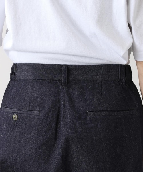 RAGEBLUE（レイジブルー）の「＜USAコットン使用＞綿麻デニムルーズワイドパンツ/950021（デニムパンツ・メンズ・ブラック/ネイビー/ライトブルー・MEDIUM/LARGE）」の20枚目の写真