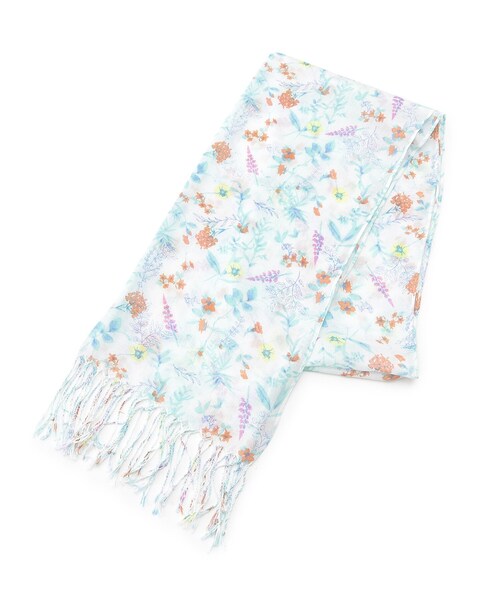 DRESKIP（ドレスキップ）の「◆エレガンスボタニカルストール（ストール/ショール・レディース・アイボリー系/ピンク系5/グレー系・00）」の2枚目の写真