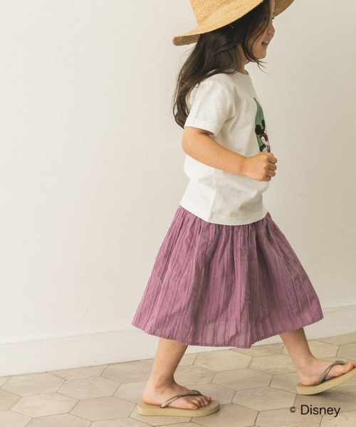 URBAN RESEARCH DOORS（アーバンリサーチドアーズ）の「ドビーシャーリングスカート(KIDS)（スカート・キッズ・パープル/キャメル・120/105/135）」の19枚目の写真