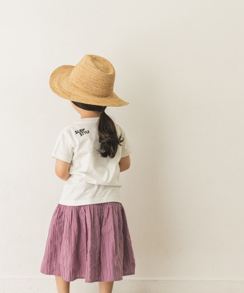 URBAN RESEARCH DOORS（アーバンリサーチドアーズ）の「ドビーシャーリングスカート(KIDS)（スカート・キッズ・パープル/キャメル・120/105/135）」の18枚目の写真