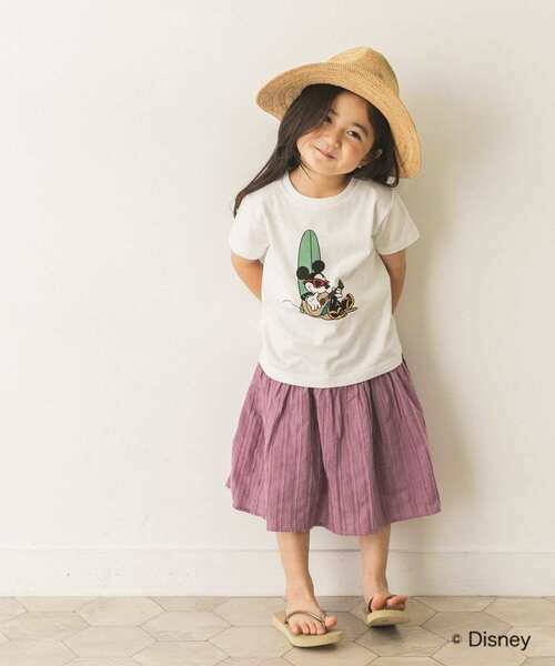 URBAN RESEARCH DOORS（アーバンリサーチドアーズ）の「ドビーシャーリングスカート(KIDS)（スカート・キッズ・パープル/キャメル・120/105/135）」の17枚目の写真