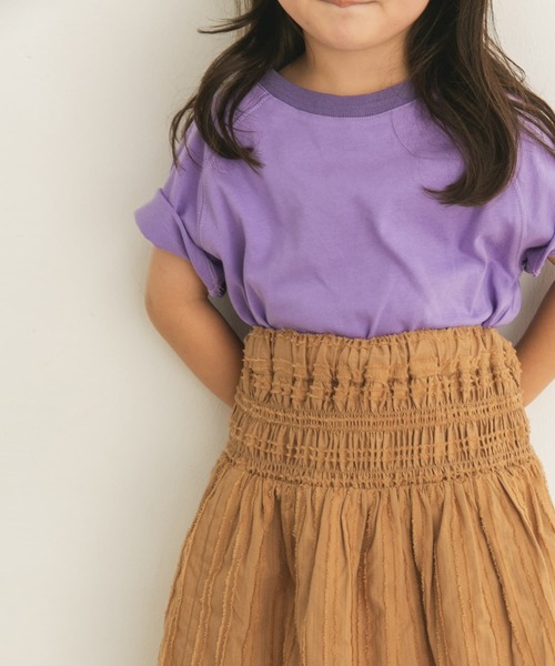 URBAN RESEARCH DOORS（アーバンリサーチドアーズ）の「ドビーシャーリングスカート(KIDS)（スカート・キッズ・パープル/キャメル・120/105/135）」の16枚目の写真