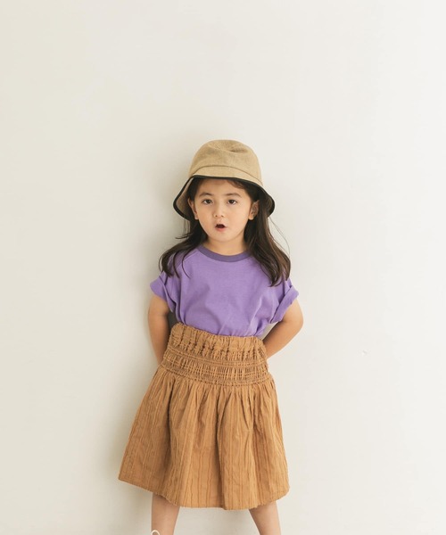 URBAN RESEARCH DOORS（アーバンリサーチドアーズ）の「ドビーシャーリングスカート(KIDS)（スカート・キッズ・パープル/キャメル・120/105/135）」の13枚目の写真