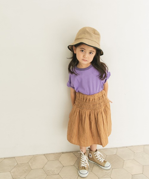 URBAN RESEARCH DOORS（アーバンリサーチドアーズ）の「ドビーシャーリングスカート(KIDS)（スカート・キッズ・パープル/キャメル・120/105/135）」の12枚目の写真