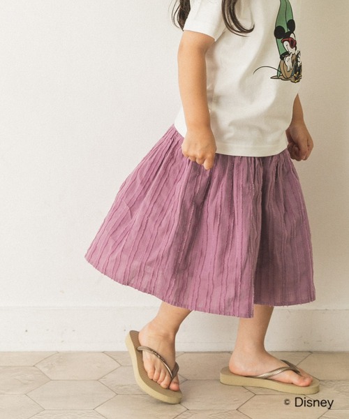URBAN RESEARCH DOORS（アーバンリサーチドアーズ）の「ドビーシャーリングスカート(KIDS)（スカート・キッズ・パープル/キャメル・120/105/135）」の2枚目の写真