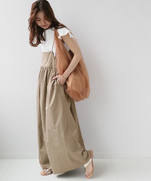 JOURNAL STANDARD relume（ジャーナルスタンダード　レリューム）の「フリルTセットサロペット◆（サロペット/オーバーオール・レディース・ブラック/ベージュ・FREE）」の18枚目の写真