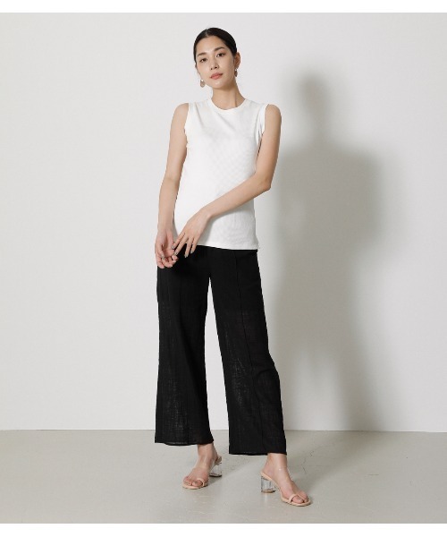 AZUL by moussy（アズールバイマウジー）の「COTTON USA TANKTOP/コットンUSAタンクトップ（タンクトップ・レディース・イエロー/オフホワイト/ブラック/ダークブルー/ダークブラウン・MEDIUM/SMALL）」の11枚目の写真