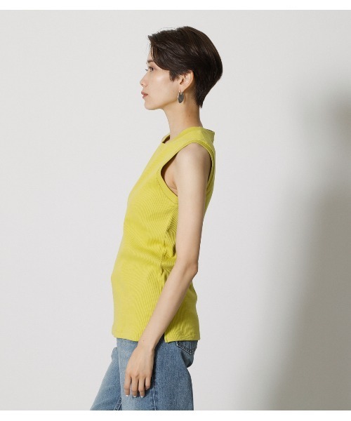 AZUL by moussy（アズールバイマウジー）の「COTTON USA TANKTOP/コットンUSAタンクトップ（タンクトップ・レディース・イエロー/オフホワイト/ブラック/ダークブルー/ダークブラウン・MEDIUM/SMALL）」の22枚目の写真