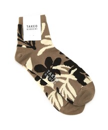 TAKEO KIKUCHI | リーフ柄 ミドル丈 ソックス(ソックス/靴下)