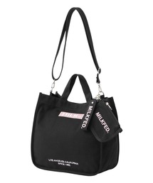 MILKFED. | EMBROIDERED BAR SHOULDER BAG W/STRAP(ショルダーバッグ)