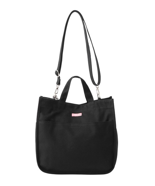 MILKFED.（ミルクフェド）の「EMBROIDERED BAR SHOULDER BAG W/STRAP - ミニポーチ付きショルダーバッグ（ショルダーバッグ・レディース・ブラック/レッド/ピンク/ホワイト/ライトピンク/ネイビー/ベージュ・ONE SIZE）」の18枚目の写真