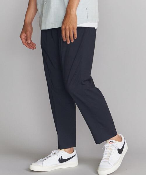 BEAUTY&YOUTH UNITED ARROWS（ビューティーアンドユースユナイテッドアローズ）の「BY ライト ポリエステル レーヨン  1P ワイドテーパード アンクルパンツ（その他パンツ・メンズ・ブラック/ベージュ/ネイビー/グレー・SMALL/MEDIUM/LARGE/X-LARGE）」の4枚目の写真