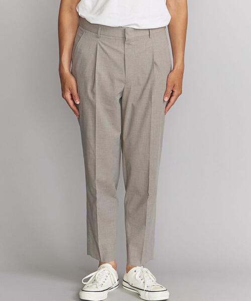 BEAUTY&YOUTH UNITED ARROWS（ビューティーアンドユースユナイテッドアローズ）の「BY ライト ポリエステル レーヨン  1P ワイドテーパード アンクルパンツ（その他パンツ・メンズ・ブラック/ベージュ/ネイビー/グレー・SMALL/MEDIUM/LARGE/X-LARGE）」の8枚目の写真