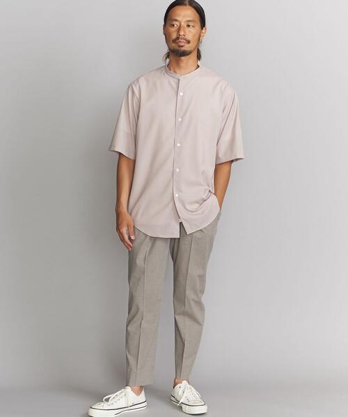 BEAUTY&YOUTH UNITED ARROWS（ビューティーアンドユースユナイテッドアローズ）の「BY ライト ポリエステル レーヨン  1P ワイドテーパード アンクルパンツ（その他パンツ・メンズ・ブラック/ベージュ/ネイビー/グレー・SMALL/MEDIUM/LARGE/X-LARGE）」の13枚目の写真