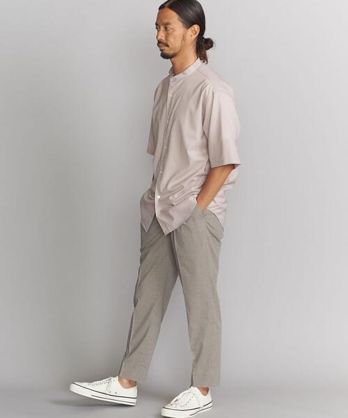 BEAUTY&YOUTH UNITED ARROWS（ビューティーアンドユースユナイテッドアローズ）の「BY ライト ポリエステル レーヨン  1P ワイドテーパード アンクルパンツ（その他パンツ・メンズ・ブラック/ベージュ/ネイビー/グレー・SMALL/MEDIUM/LARGE/X-LARGE）」の10枚目の写真