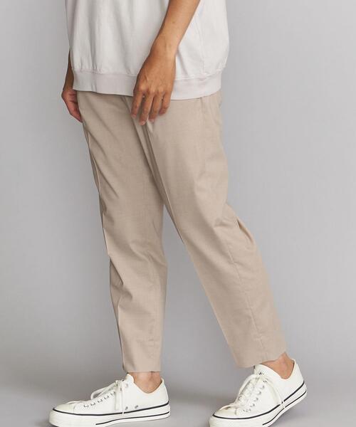BEAUTY&YOUTH UNITED ARROWS（ビューティーアンドユースユナイテッドアローズ）の「BY ライト ポリエステル レーヨン  1P ワイドテーパード アンクルパンツ（その他パンツ・メンズ・ブラック/ベージュ/ネイビー/グレー・SMALL/MEDIUM/LARGE/X-LARGE）」の7枚目の写真