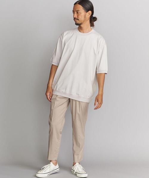 BEAUTY&YOUTH UNITED ARROWS（ビューティーアンドユースユナイテッドアローズ）の「BY ライト ポリエステル レーヨン  1P ワイドテーパード アンクルパンツ（その他パンツ・メンズ・ブラック/ベージュ/ネイビー/グレー・SMALL/MEDIUM/LARGE/X-LARGE）」の9枚目の写真