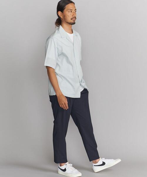 BEAUTY&YOUTH UNITED ARROWS（ビューティーアンドユースユナイテッドアローズ）の「BY ライト ポリエステル レーヨン  1P ワイドテーパード アンクルパンツ（その他パンツ・メンズ・ブラック/ベージュ/ネイビー/グレー・SMALL/MEDIUM/LARGE/X-LARGE）」の16枚目の写真