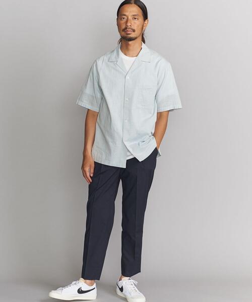 BEAUTY&YOUTH UNITED ARROWS（ビューティーアンドユースユナイテッドアローズ）の「BY ライト ポリエステル レーヨン  1P ワイドテーパード アンクルパンツ（その他パンツ・メンズ・ブラック/ベージュ/ネイビー/グレー・SMALL/MEDIUM/LARGE/X-LARGE）」の14枚目の写真