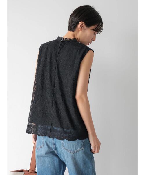 AMERICAN HOLIC(アメリカンホリック)の「レースノースリーブプルオーバー(Tシャツ/カットソー・レディース・アイボリー/ブラック・M/L)」の8枚目の写真