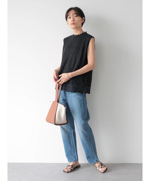 AMERICAN HOLIC(アメリカンホリック)の「レースノースリーブプルオーバー(Tシャツ/カットソー・レディース・アイボリー/ブラック・M/L)」の13枚目の写真