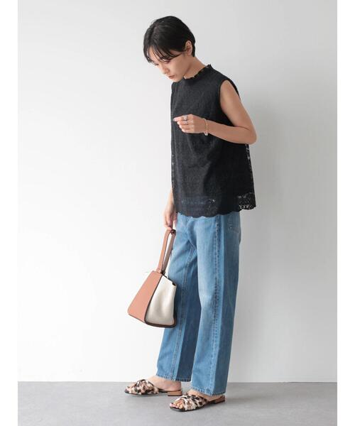 AMERICAN HOLIC(アメリカンホリック)の「レースノースリーブプルオーバー(Tシャツ/カットソー・レディース・アイボリー/ブラック・M/L)」の14枚目の写真