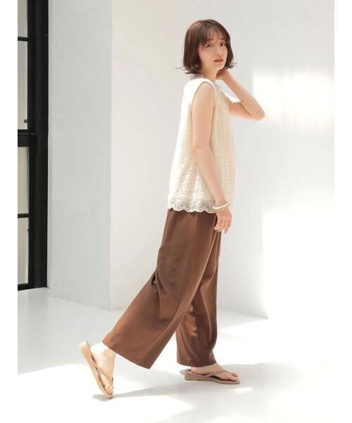AMERICAN HOLIC(アメリカンホリック)の「レースノースリーブプルオーバー(Tシャツ/カットソー・レディース・アイボリー/ブラック・M/L)」の19枚目の写真