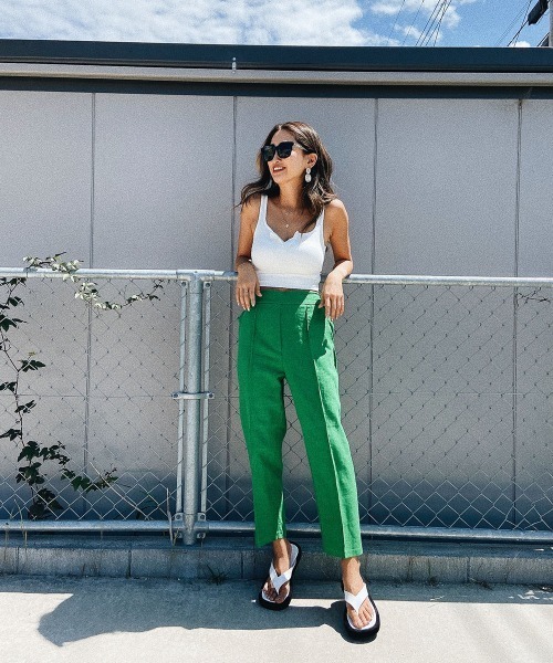 esutoreja（エストレジャ）の「フロントデザインタンクトップ（タンクトップ・レディース・ブラック/ブラウン/ホワイト/パープル・FREE）」の13枚目の写真