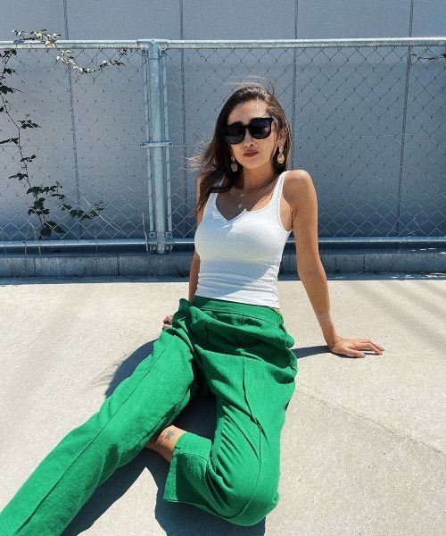 esutoreja（エストレジャ）の「フロントデザインタンクトップ（タンクトップ・レディース・ブラック/ブラウン/ホワイト/パープル・FREE）」の14枚目の写真