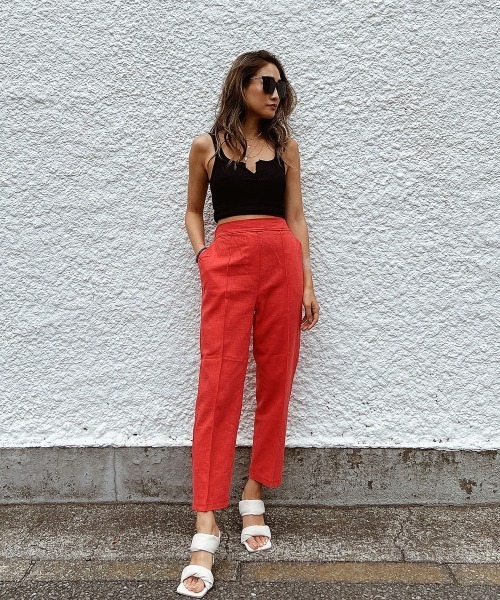 esutoreja（エストレジャ）の「フロントデザインタンクトップ（タンクトップ・レディース・ブラック/ブラウン/ホワイト/パープル・FREE）」の19枚目の写真