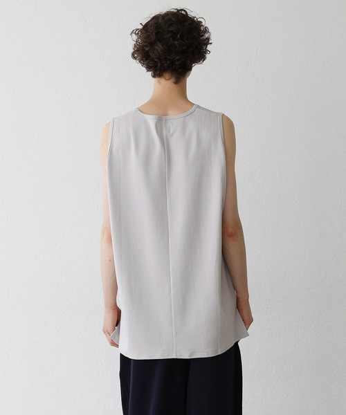 LILL（リル）の「サイドスリットレイヤードタンクトップ -ボックスカット-（タンクトップ・メンズ・ホワイト/ライトグレー・S/XL/L/M）」の16枚目の写真