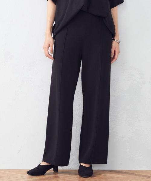 COMME CA ISM（コムサイズム）の「ニット　パンツ（その他パンツ・レディース・ブラック/モカ・MEDIUM/LARGE）」の2枚目の写真