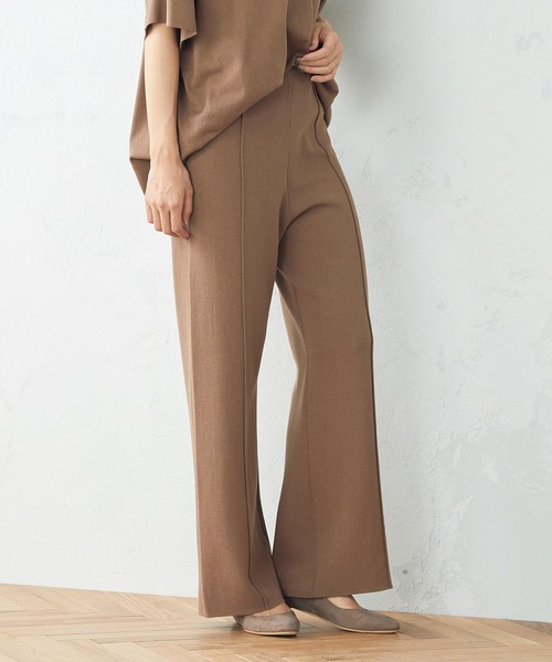 COMME CA ISM（コムサイズム）の「ニット　パンツ（その他パンツ・レディース・ブラック/モカ・MEDIUM/LARGE）」の5枚目の写真