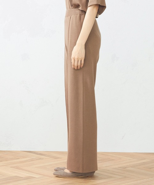 COMME CA ISM（コムサイズム）の「ニット　パンツ（その他パンツ・レディース・ブラック/モカ・MEDIUM/LARGE）」の6枚目の写真