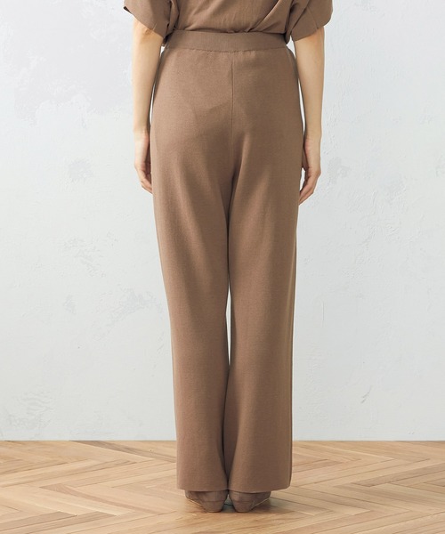 COMME CA ISM（コムサイズム）の「ニット　パンツ（その他パンツ・レディース・ブラック/モカ・MEDIUM/LARGE）」の7枚目の写真