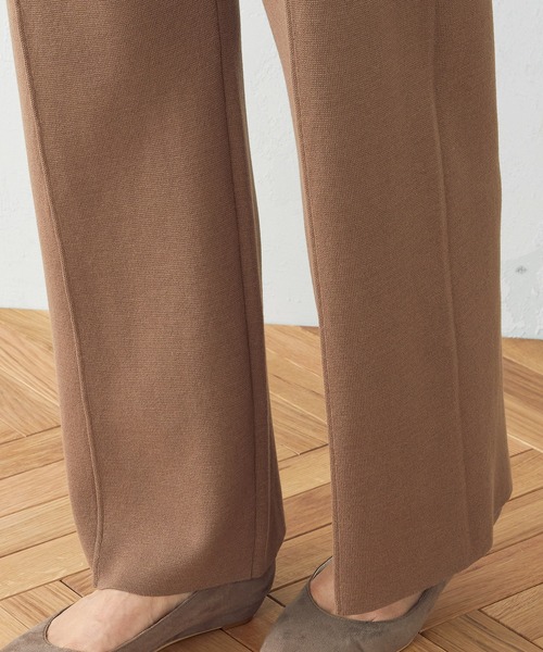 COMME CA ISM（コムサイズム）の「ニット　パンツ（その他パンツ・レディース・ブラック/モカ・MEDIUM/LARGE）」の9枚目の写真