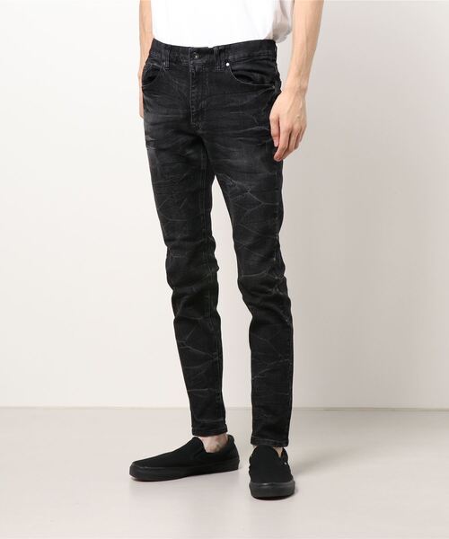 semantic design(セマンティックデザイン)の「セマンティックデザイン/semantic designリサイクル ストレッチデニム スキニーパンツ(デニムパンツ・メンズ・ネイビー/ブラック・S/MEDIUM/LARGE/X-LARGE)」の2枚目の写真