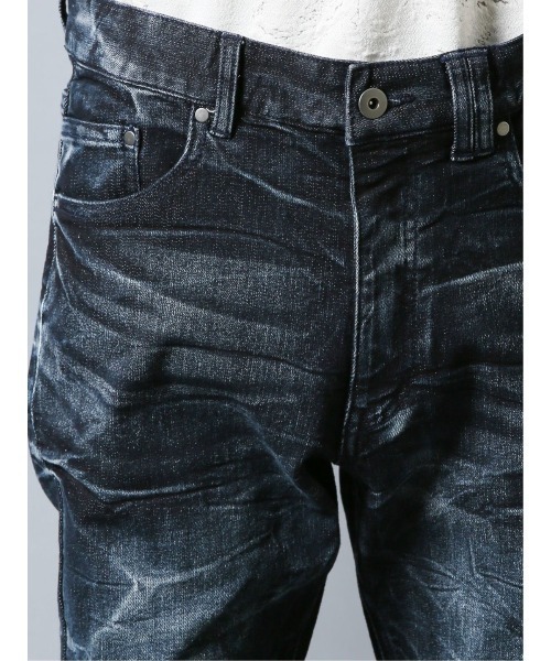 semantic design(セマンティックデザイン)の「セマンティックデザイン/semantic designリサイクル ストレッチデニム スキニーパンツ(デニムパンツ・メンズ・ネイビー/ブラック・S/MEDIUM/LARGE/X-LARGE)」の5枚目の写真