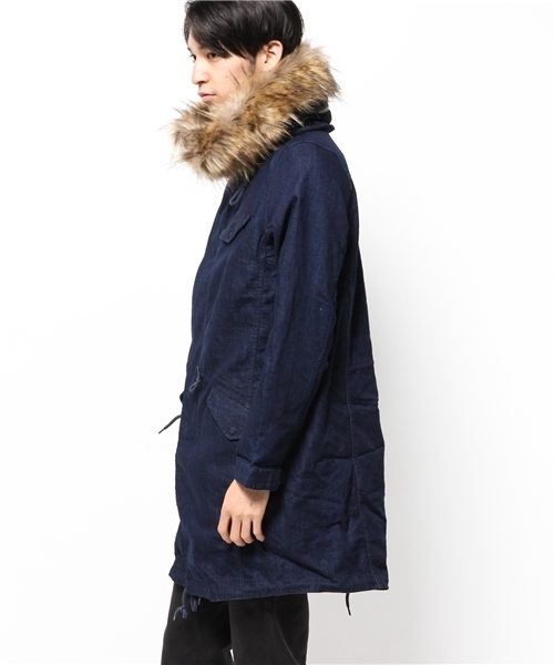 CIAOPANIC（チャオパニック）の「【Ciaopanic】デニムモッズコート（モッズコート・メンズ・インディゴブルー・MEDIUM/LARGE/SMALL）」の10枚目の写真