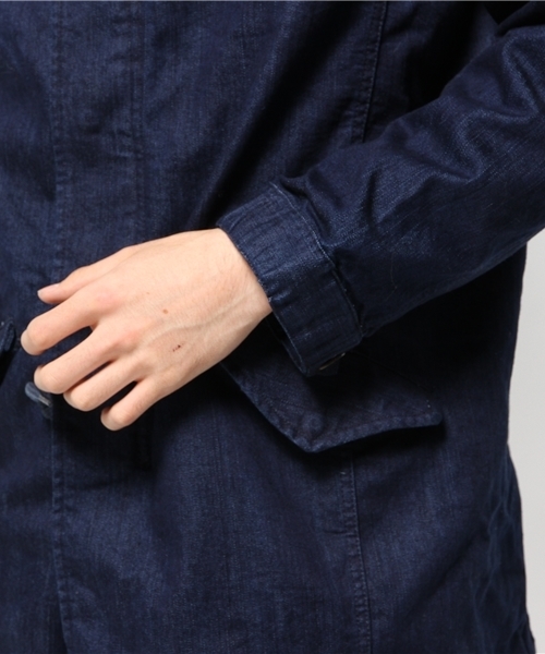 CIAOPANIC（チャオパニック）の「【Ciaopanic】デニムモッズコート（モッズコート・メンズ・インディゴブルー・MEDIUM/LARGE/SMALL）」の4枚目の写真