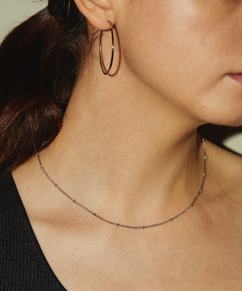 CENE（セネ）の「【CENE】セネ/[シルバー]ボールチェーン ネックレス（ネックレス・レディース・シルバー・FREE）」の4枚目の写真