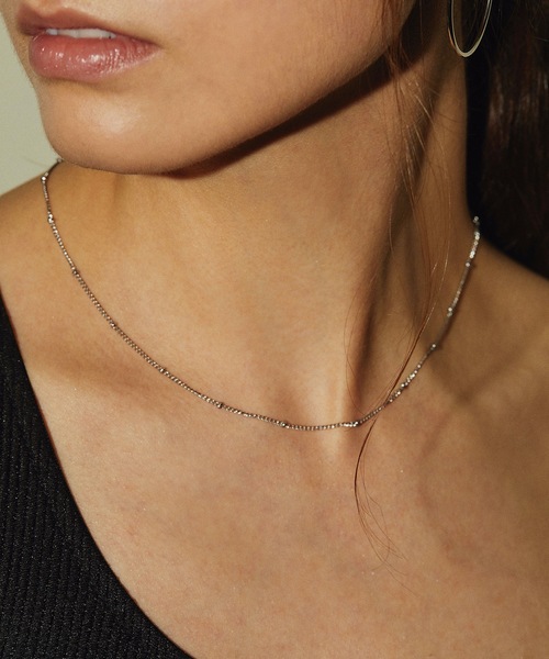 CENE（セネ）の「【CENE】セネ/[シルバー]ボールチェーン ネックレス（ネックレス・レディース・シルバー・FREE）」の3枚目の写真