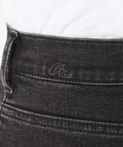 SLOBE citron.（スローブシトロン）の「SLOBE citron. ハイウエストフレアデニム【洗濯機洗い（弱）可能】◆（デニムパンツ・レディース・ブラック/サックスブルー・36/38）」の21枚目の写真